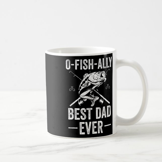 Taza De Café Funny Dad Fish B Fishing Father  (Derecha)