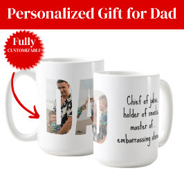 Taza De Café Funny Dad Mug – Chief of Jokes & Master of Snacks