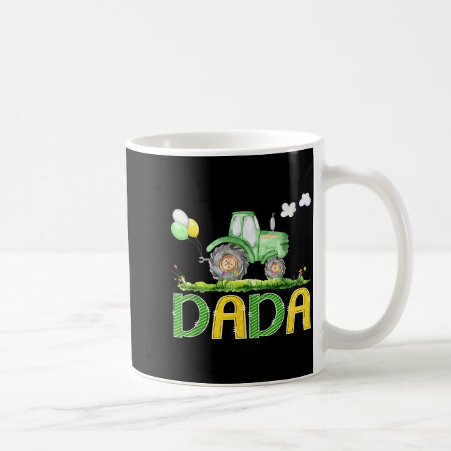 Taza De Café Funny Dada Birthday Boy Tractor Farm Truck Matchin (Derecha)