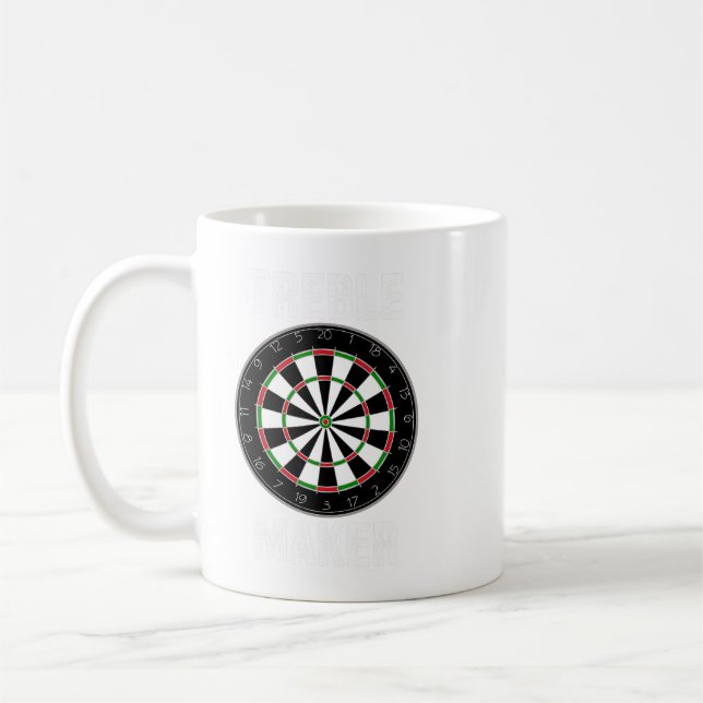 Taza De Café Funny Dart Treble Maker Darts Player Dartboard Jok (Izquierda)