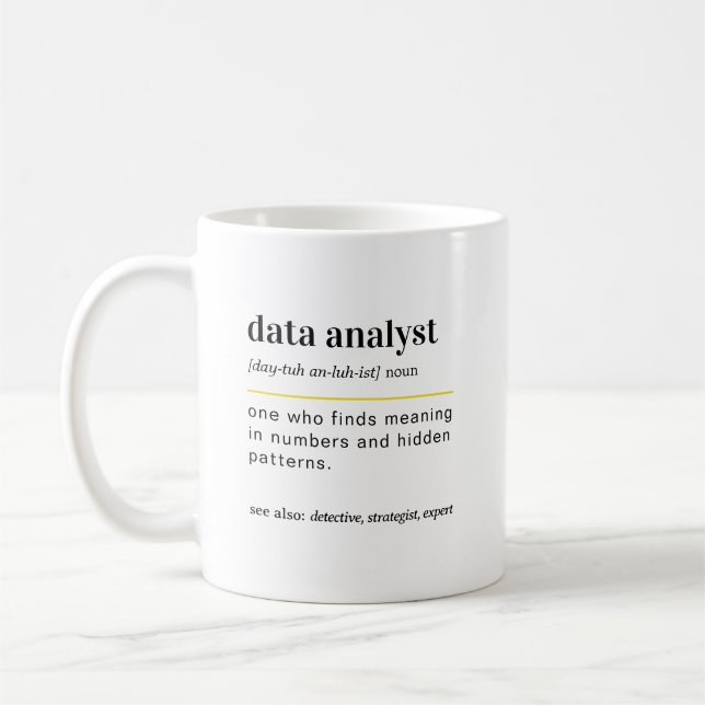 Taza De Café Funny Data Analyst Gift Coffee Mug (Izquierda)