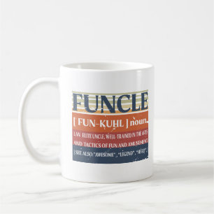 Taza De Café Funny definición de tío, maravilloso héroe de leye