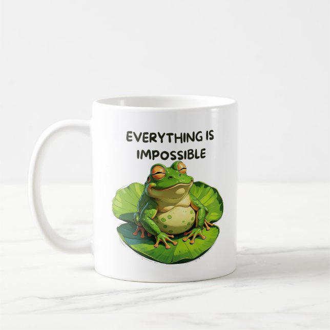 Taza De Café Funny Design for Humor Lovers and Overthinkers (Izquierda)