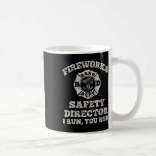 Taza De Café Funny director de seguridad de fuegos artificiales