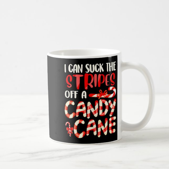 Taza De Café Funny Dirty Candy Cane Christmas Hilarious Santa H (Derecha)