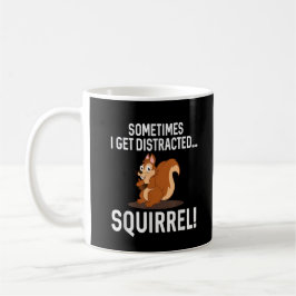 Taza De Café FUNNY DISTRACTED SQUIRREL Animal Zoo Farm