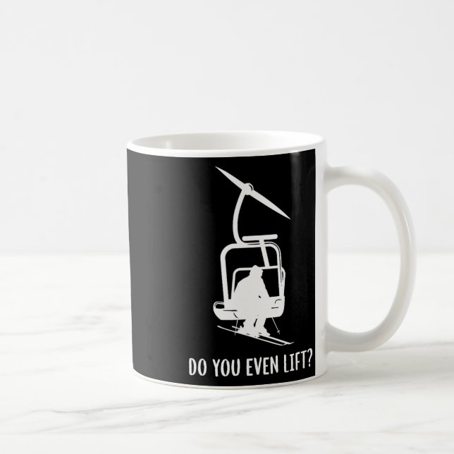 Taza De Café Funny Do You Even Lift Ski  (Derecha)