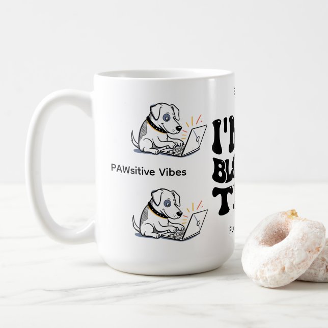 Taza De Café funny dog (Con donut)