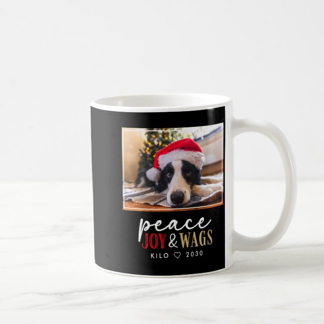 Taza De Café Funny Dog Lover Christmas Photo Cute D  (Derecha)
