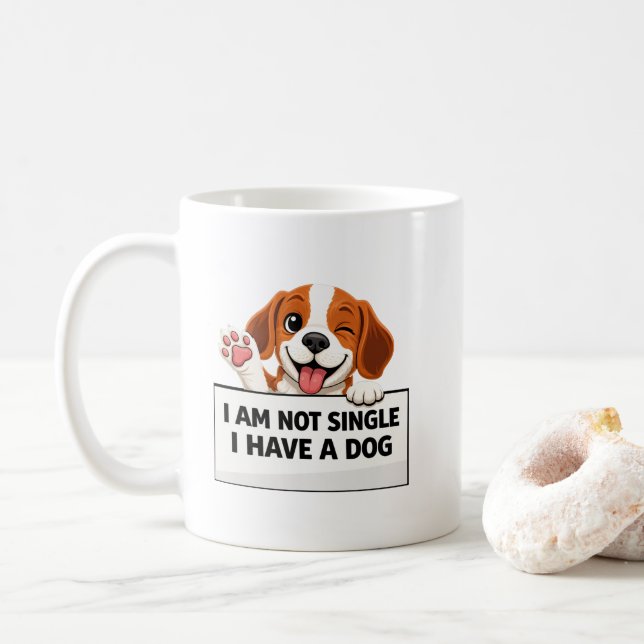 Taza De Café Funny Dog Lover Statement (Con donut)