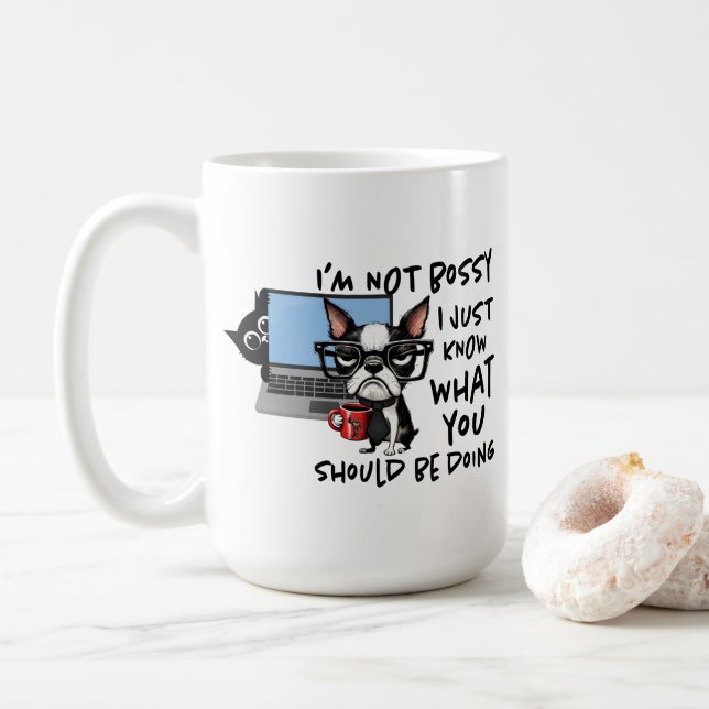 Taza De Café Funny Dog Mug (Con donut)
