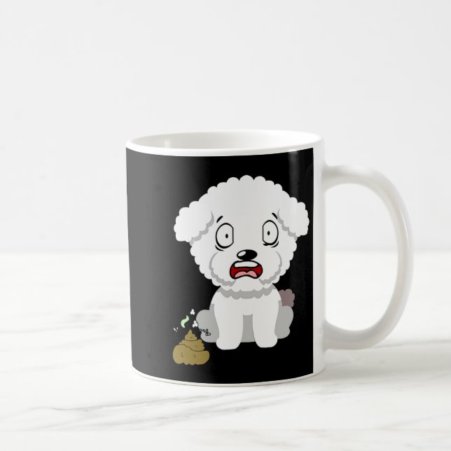 Taza De Café Funny Dog Smells Stinky O O  (Derecha)