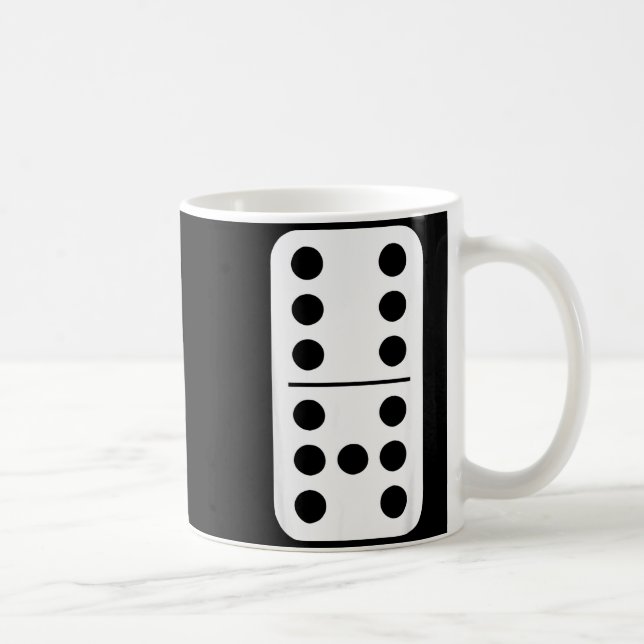 Taza De Café Funny Domino Meme Six Seven Play Strategy Number H (Derecha)