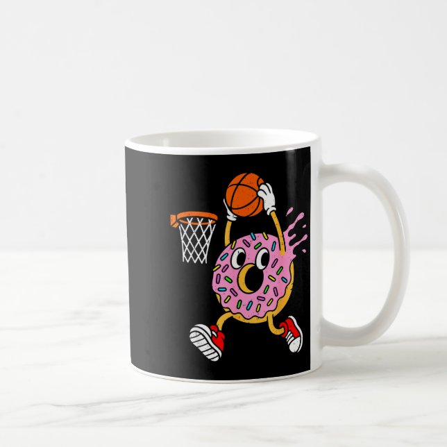 Taza De Café Funny Donut Dunking Basketball Doughnut Food Champ (Derecha)