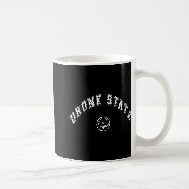 Taza De Café Funny Drone State Flying Secret Drone New Jersey W (Derecha)