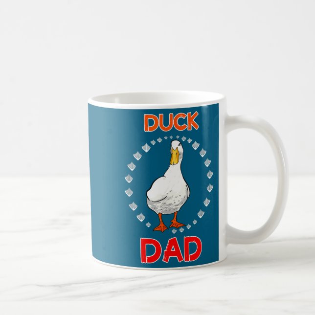 Taza De Café Funny Duck Dad Duck Lover Funny Duck Owner For Men (Derecha)