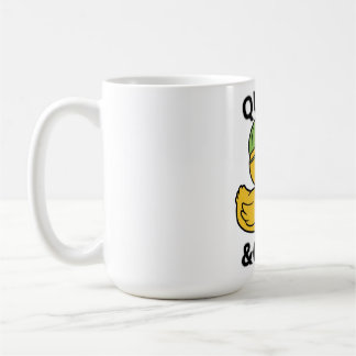 Taza De Café Funny Duck Quack & Chill – Yellow Duck with Sungla
