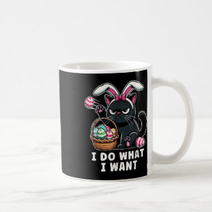 Taza De Café Funny Easter Cat Easter Bysket Atraviesa a los hom