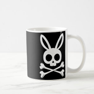 Taza De Café Funny Easter Pirate Jolly Roger Bunny Skull Rabbit