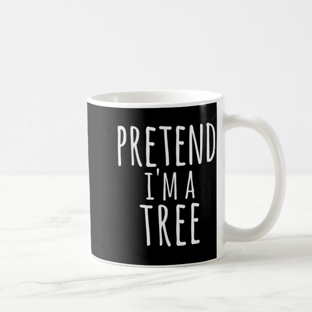 Taza De Café Funny Easy Lazy Halloween Pretend I'm A Tree Costu (Derecha)