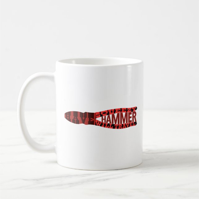 Taza De Café Funny Electrician Squeezy Hammer Coffee Mug (Izquierda)