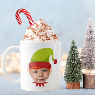 Taza De Café Funny Elf Face Navidades Mug