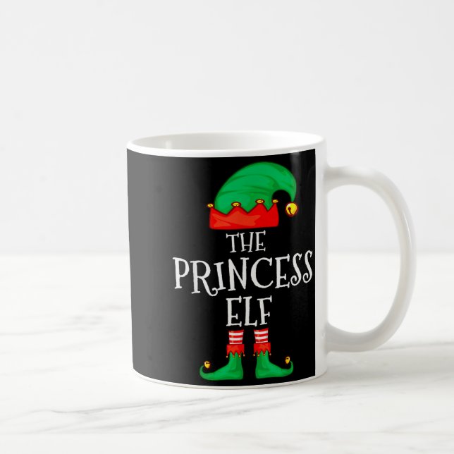 Taza De Café Funny Elf Family Christmas Princess Elf Sweater Me (Derecha)