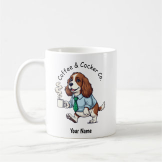 Taza De Café Funny English Cocker Spaniel Business Suit Coffee 