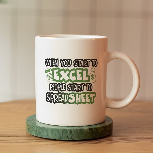 Taza De Café Funny Excel y Spreadsheet Accounting (Subido por el creador)