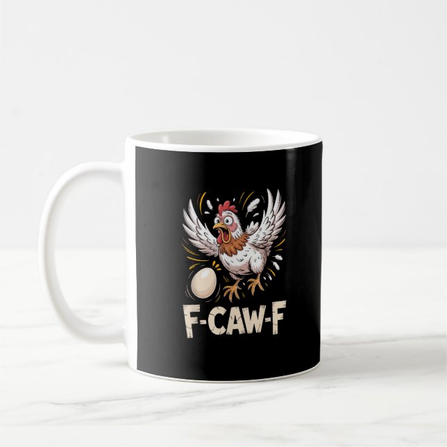 Taza De Café Funny F-Caw-F Hen Creative Casual (Izquierda)