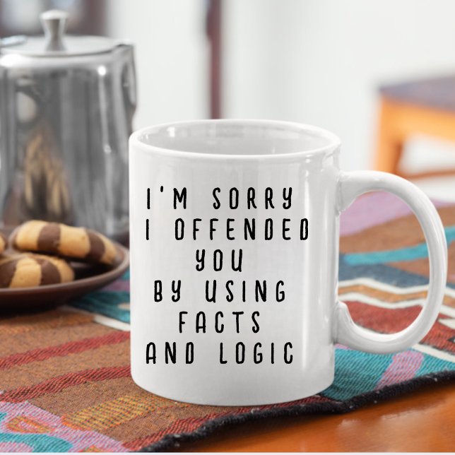Taza De Café Funny Facts and Logic Quote (Funny Facts and Logic Quote Coffee Mug)