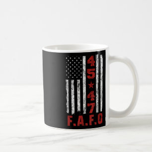 Taza De Café Funny Fafo Trump, presidente de la Camisa 47 Trump