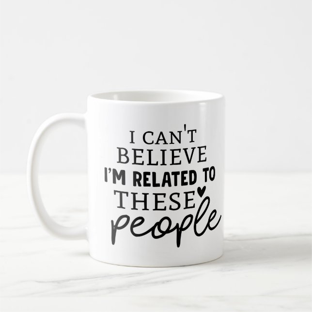 Taza De Café Funny Familia Reunión Nombre Año Café Mug (Izquierda)