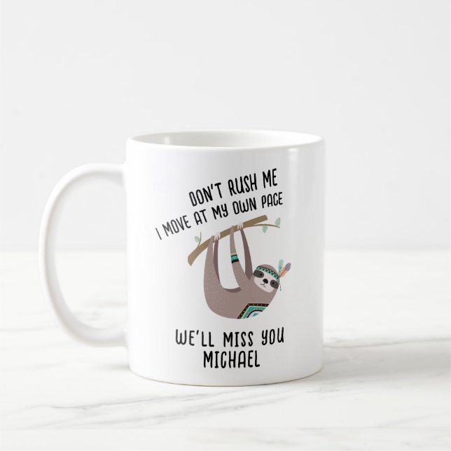 Taza De Café FUNNY Farewell Jefe Colega Mug - LENTA LENGUA (Izquierda)