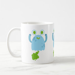 Taza De Café Funny Farting Monster