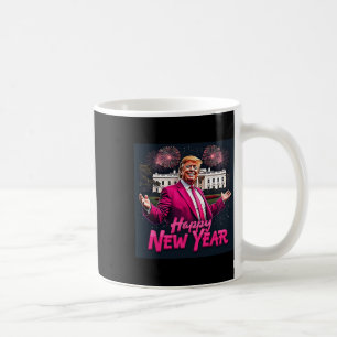 Taza De Café Funny Fiesta de año nuevo Trump 2025 Año nuevo Tru