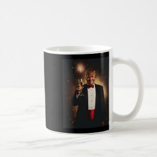 Taza De Café Funny Fiesta Donald Trump Nye 2025 hace Año Nuevo 