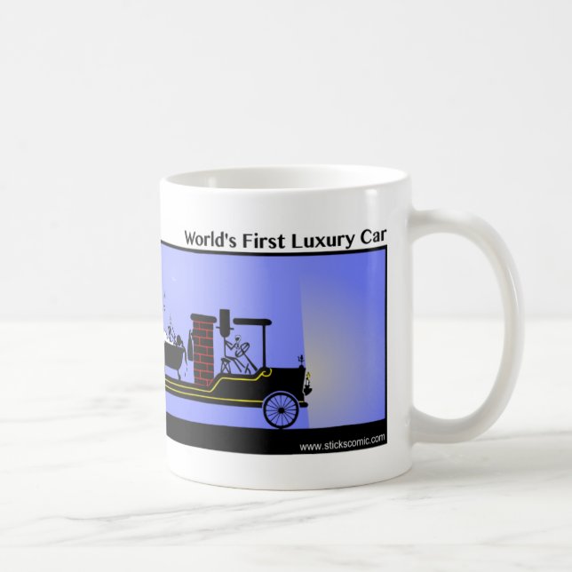 Taza De Café Funny First Luxury Car Stickman Mug - 128 (Derecha)