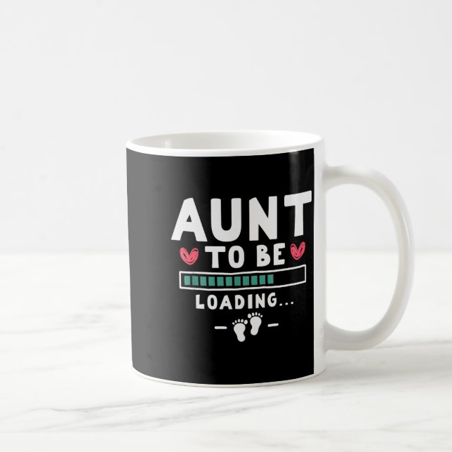 Taza De Café Funny First Time Pregnancy Announcement - Aunt To  (Derecha)