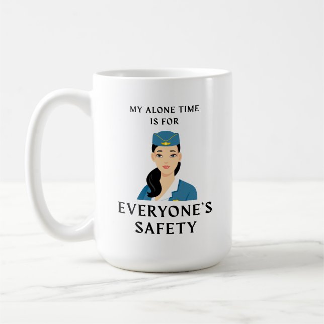 Taza De Café Funny Flight Attendre Coffee Mug (Izquierda)
