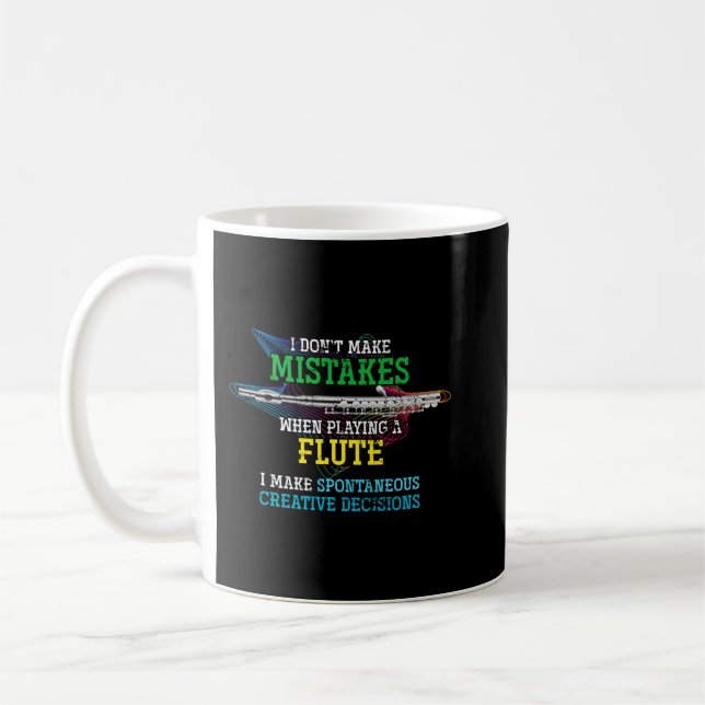 Taza De Café Funny Flute Player Classic Music Flutist Gift Flut (Izquierda)