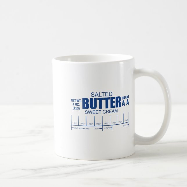 Taza De Café Funny Foodie Baker Baking Salted Butter  (Derecha)