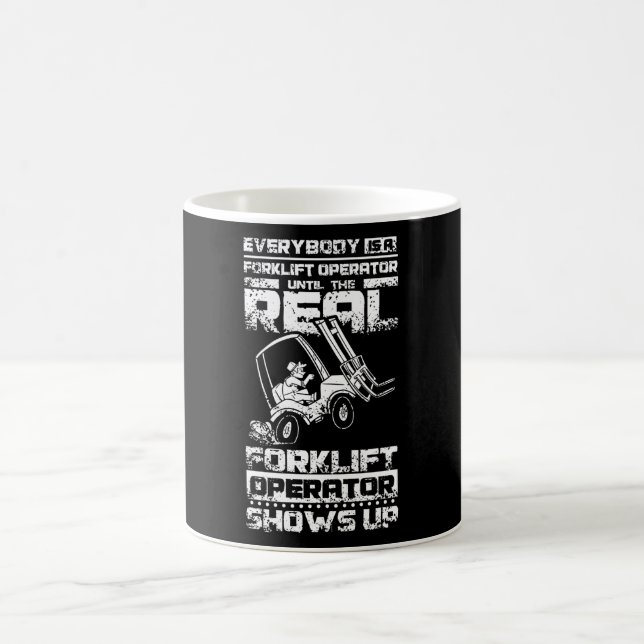 Taza De Café Funny Forklift Operator (Centro)