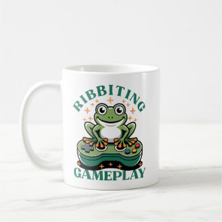 Taza De Café Funny Frog Gamer, Retro Video Game Controller