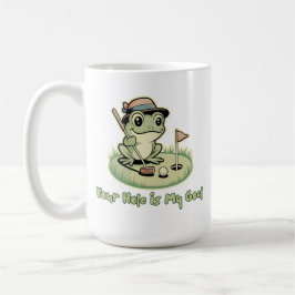 Taza De Café Funny Frog Golf - Tu hoyo es mi objetivo