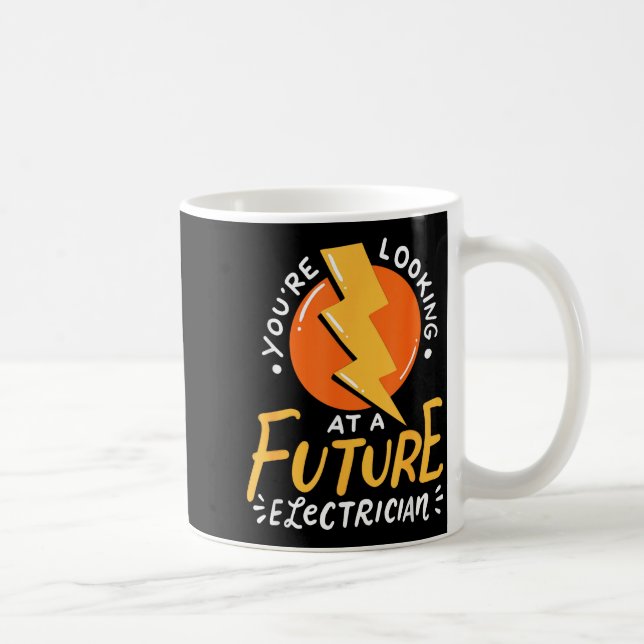 Taza De Café Funny Future Electrician Electrical Engineer  (Derecha)