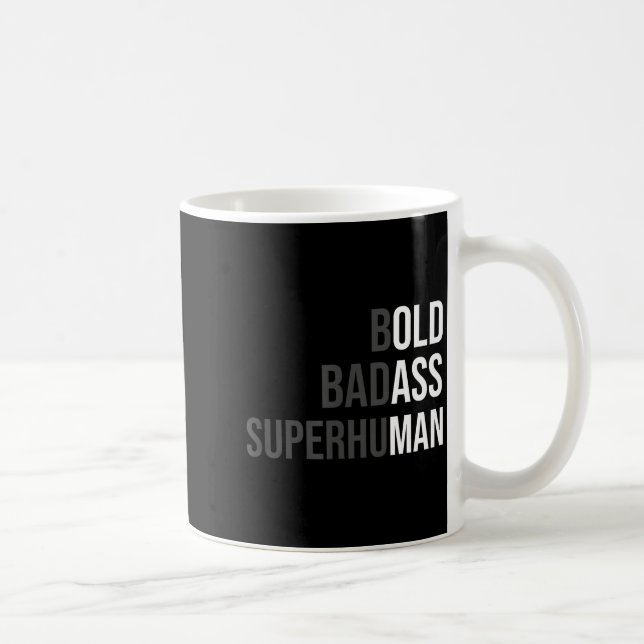 Taza De Café Funny Gag Gift For Dad - Old Man Bold Bad Superhum (Derecha)