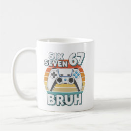 Taza De Café Funny Gaming Six Seven 67 Bruh Gamer Boy for Men B