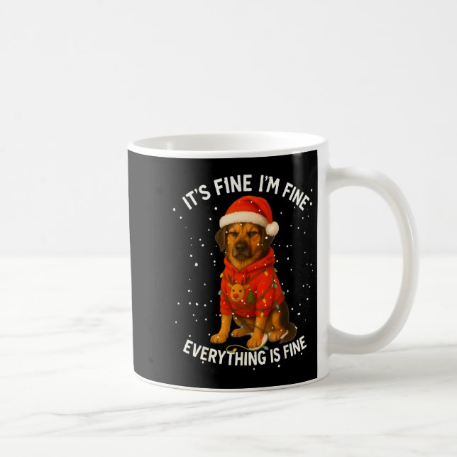 Taza De Café Funny German Shepherd Decorate Christmas Shirts I' (Derecha)