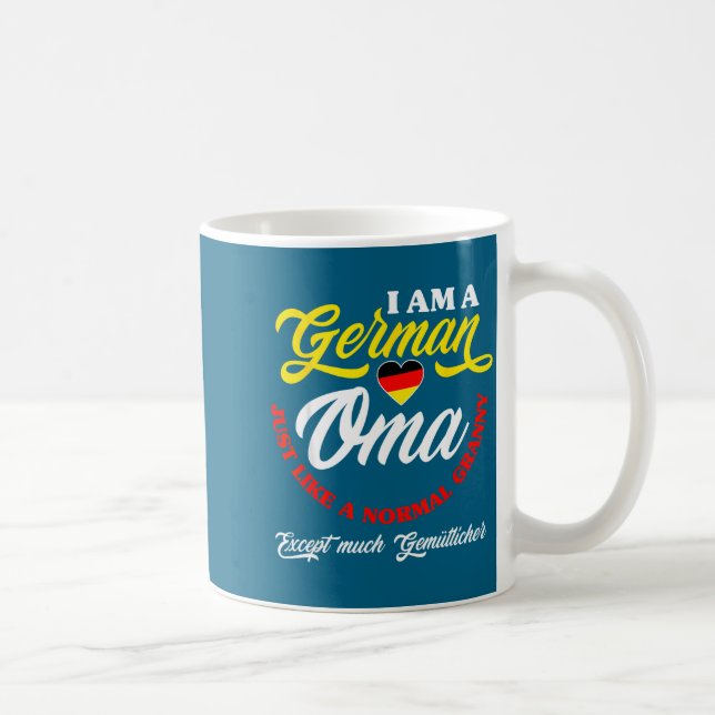 Taza De Café Funny Germany German Oma German Granny Deutsche Om (Derecha)